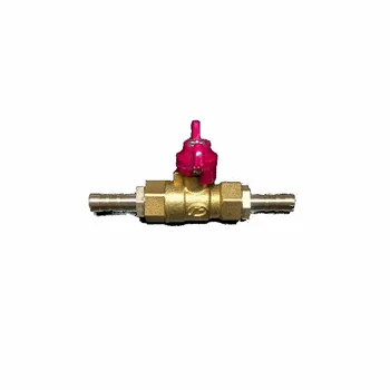 

4/6/8/10/12/14/16 mm Hose Barb Hose Barb Two Way Brass Ball Valve Straight Value For Oil Water Air Quick Connection PIpe Fitting