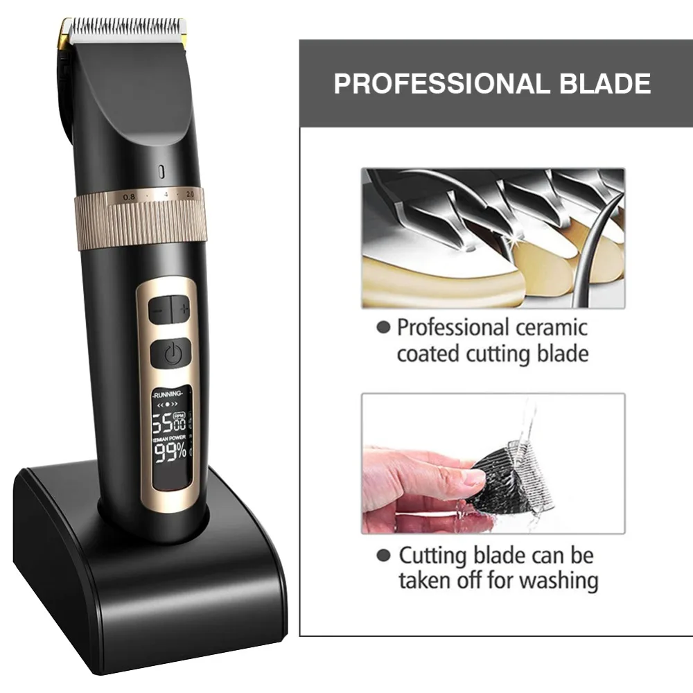 Electric Professional Hair Trimmer Hair Clipper For Men Children And Beards Hair Shaving Rechargeable Machine Haircut Cutting