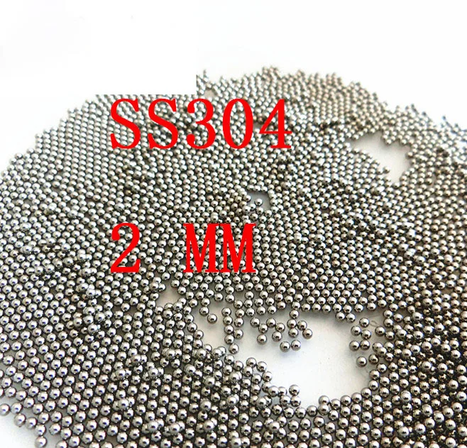 

2mm Dia G100 Accuracy 304 Stainless Steel Industry Solid Ball, about 1000 pcs/lot