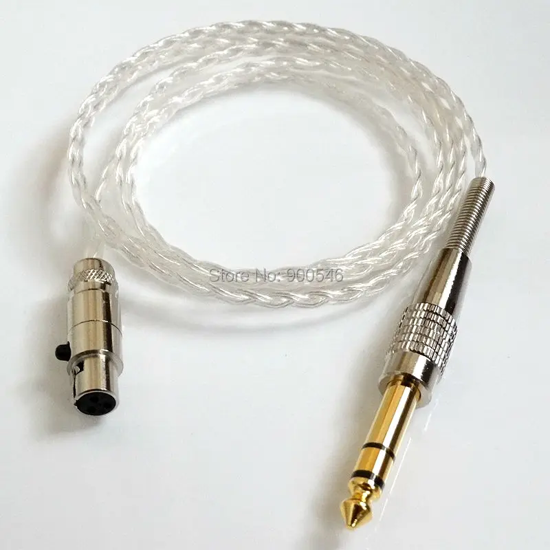 1.8m 6FT 6core 4N OCC Silver plated Headphone Cable Upgrade Cable for