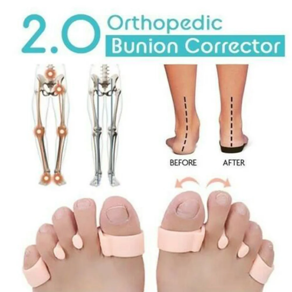 

Adjuster Bone Foot Care Sock Hallux Valgus Bow Leg Pedicure Orthopedic Bunion Corrector Toe Separator PU Thumb Feet Straightener