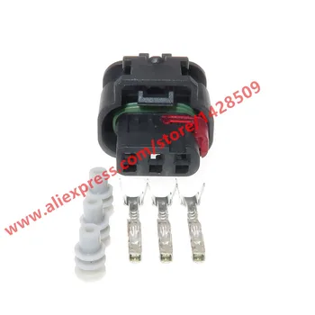 

10 Sets 3 Pin Auto Reversing Radar Probe Cable Conenctor Waterproof Female Wire Plug For Ford Land Rover 1488991-1
