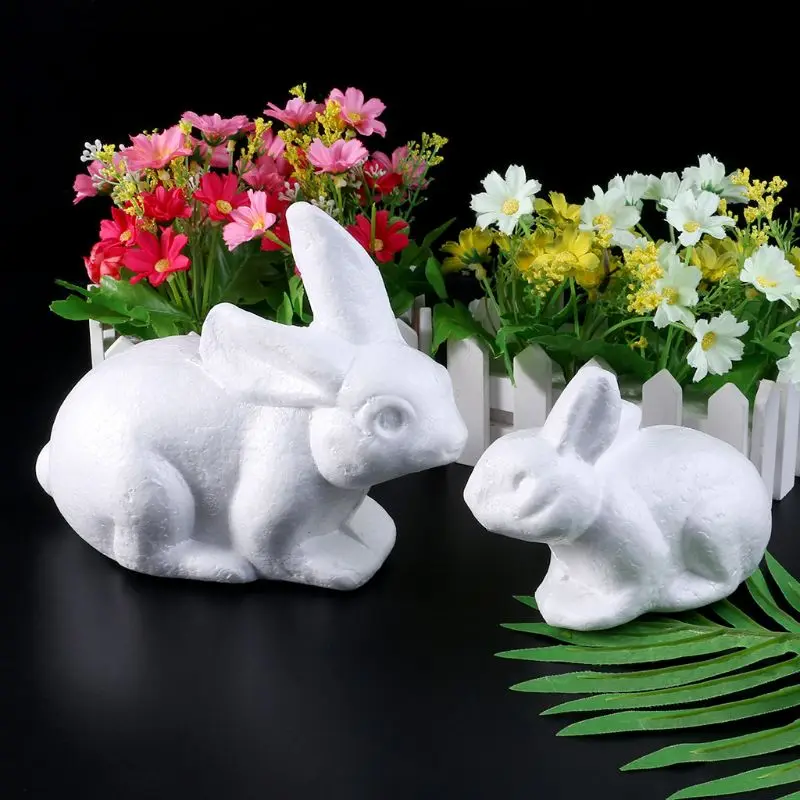 

Polystyrene Styrofoam Foam Rabbit Modeling For DIY Easter Christmas Gifts Party Supplies Decoration