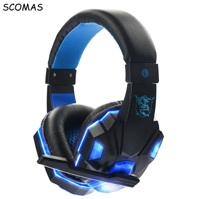 SCOMAS Stereo Gaming Headset with Over Ear Headphones