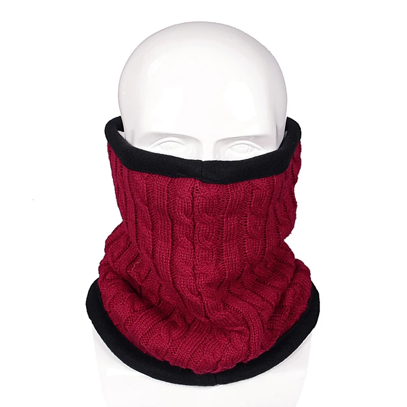 

Unisex Beanie Hats Men Winter Scarf Ring Women Knitted Scarves For Men Neck Shawl Snood Warp Collar Warm Male Soft Fleece Scarve