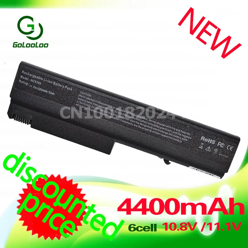 Golooloo 4400MaH лаптоп с Батарея для hp Бизнес Тетрадь NX6125 nx6130 NX6140 nx6300 NX6310 NX6315 NX6320 396751-001