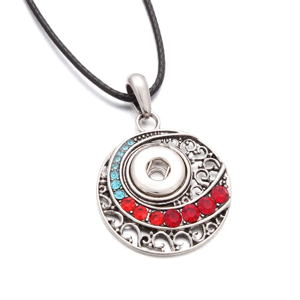 New 12mm Snap Button Necklace Snap Pendant Necklace Fit 12mm Snap Buttons Jewelry Necklace