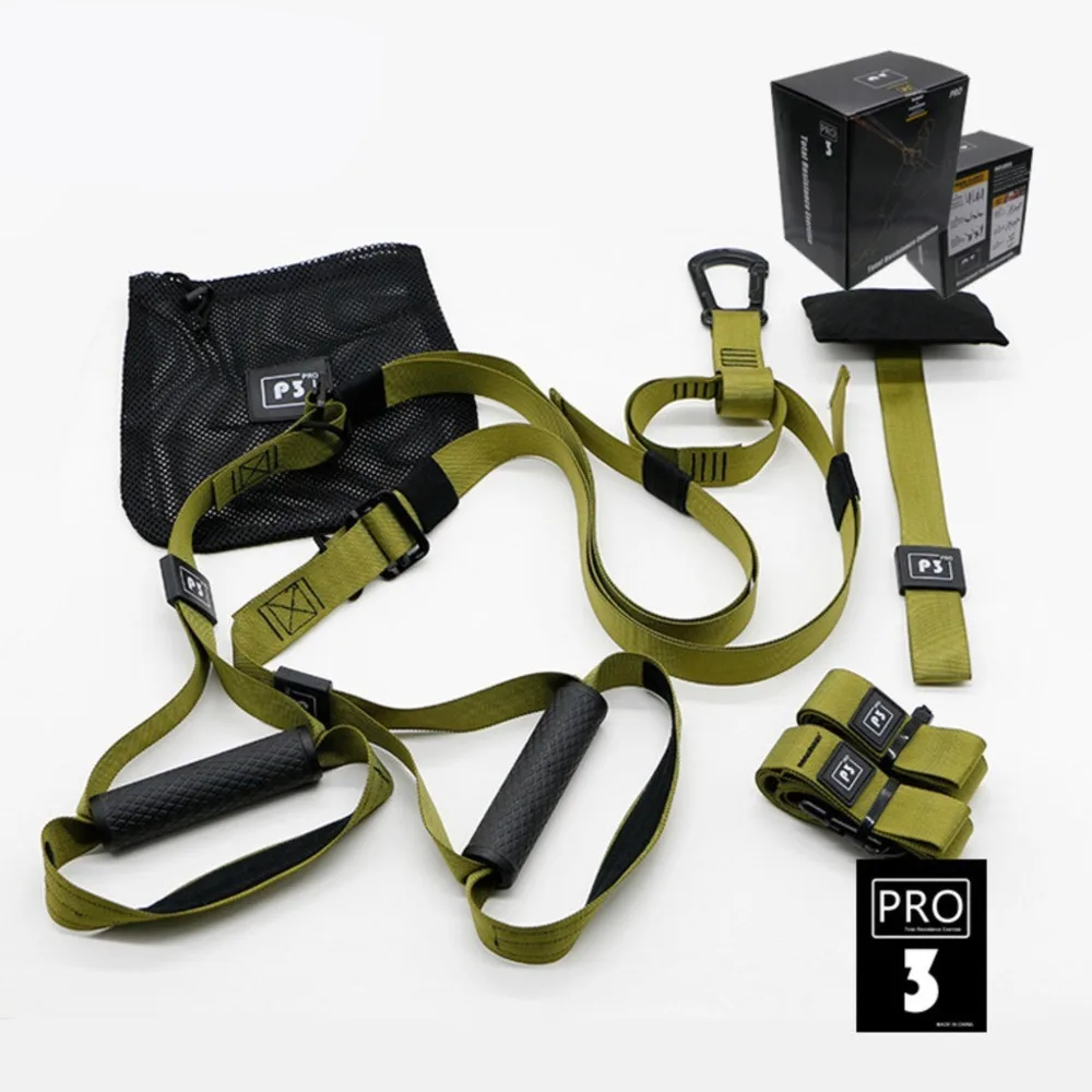 

TRX PRO3 Suspension Trainer System Hanging Belt Gift Sport Trx Fitness Suspension Exercise Pull Rope Hanging Training Straps