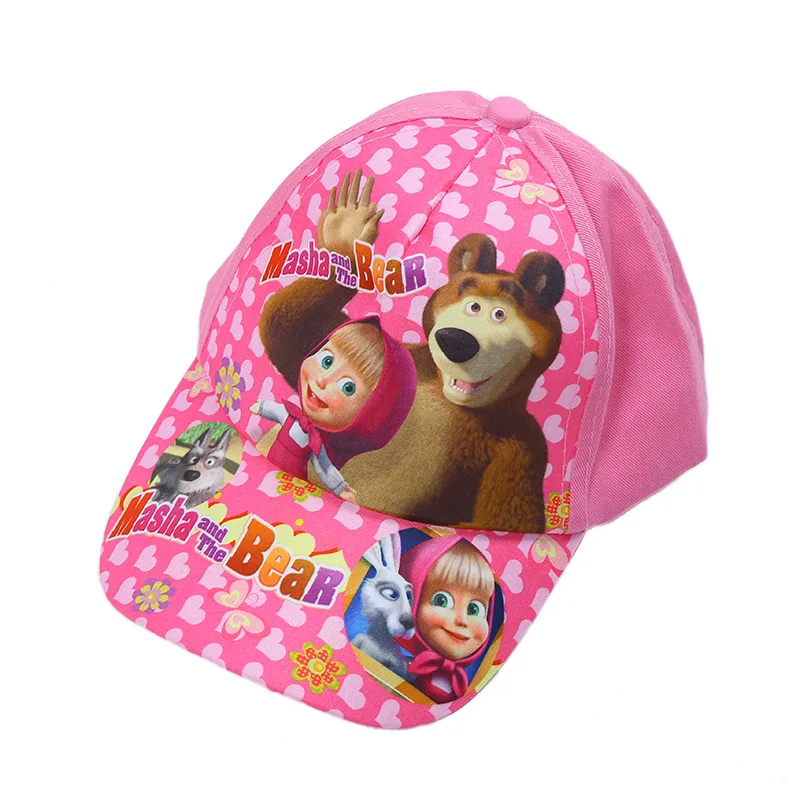 

Cartoon Baseball Cap Girls Boys Hat Adjustable Pink Blue 2 To 7 Years Old