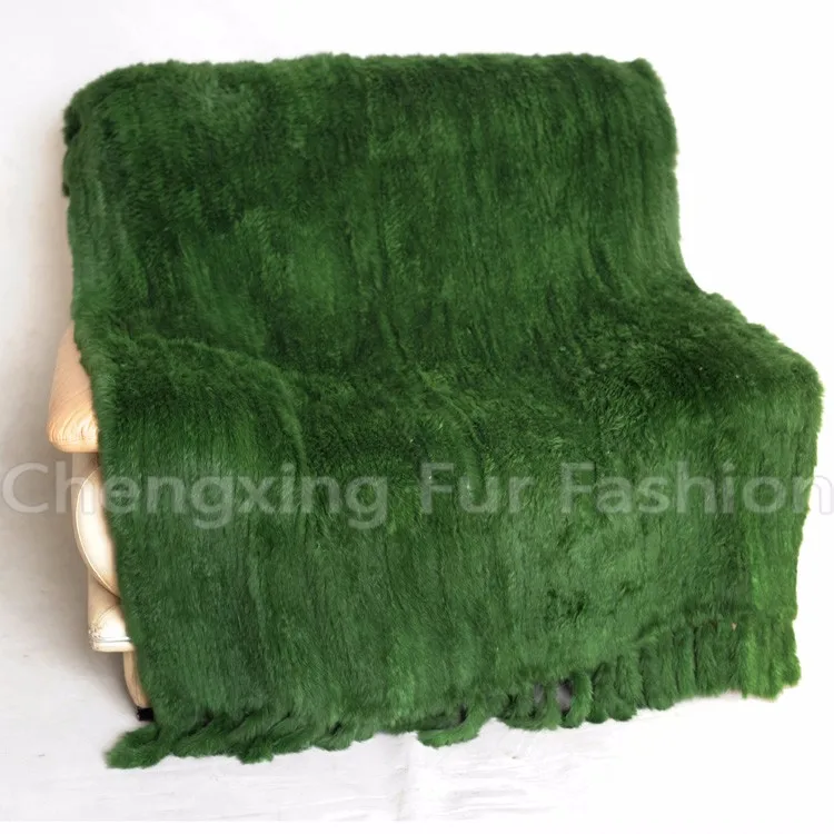 CX-D-20C супер качество крем ручной вязки подлинное одеяло из меха кролика бросок