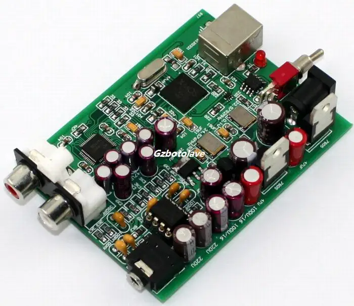 NEW XMOS U8 AK4490 AMP NE5532 USB DAC Decoder Sound Card Headphone Output Support for PCM 192kHz DC9V
