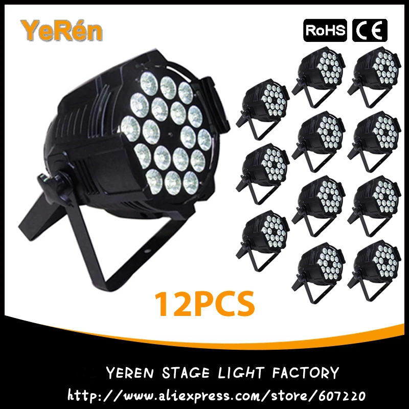Stage Wash Lights 18*15w Led Par Light Rgbwa 5in1 Par Can Led Dj Wash