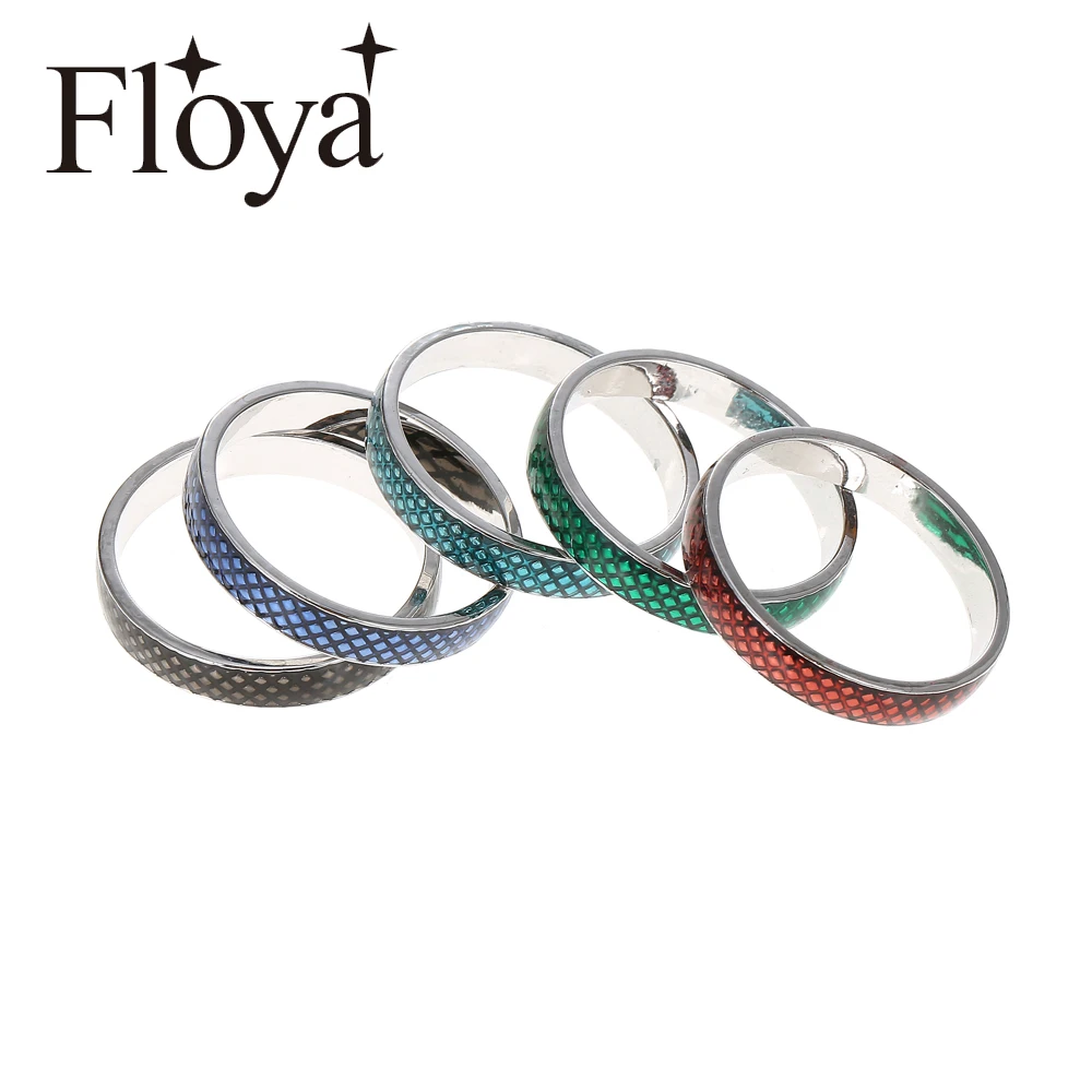 

Floya Red Enamel Inner Rings Stackable Copper Argent Femme Filled Ring Vintage 4mm Width Interchangeable Combination Band