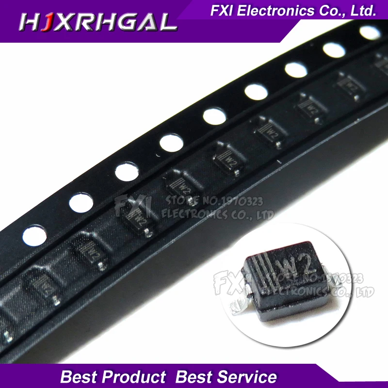 100PCS SMD зенеровский диод SOD-323 0805 0,25 Вт диод поверхностного монтажа BZT52C10V 3V 3V3 7V5 6V8 5V6 5V1 4V7 12V 10V 15V 16V 18V 20V 24V - Цвет: 3V