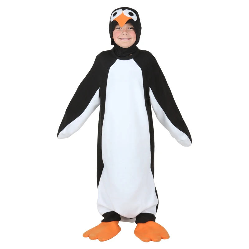Детский костюм счастливого пингвина; Детские карнавальные вечерние маскарадные платья в виде животных на Хэллоуин