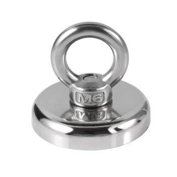 

M6 Strong Neodymium Detector Eyebolt Ring Magnet D42X40Mm Salvage Hunting