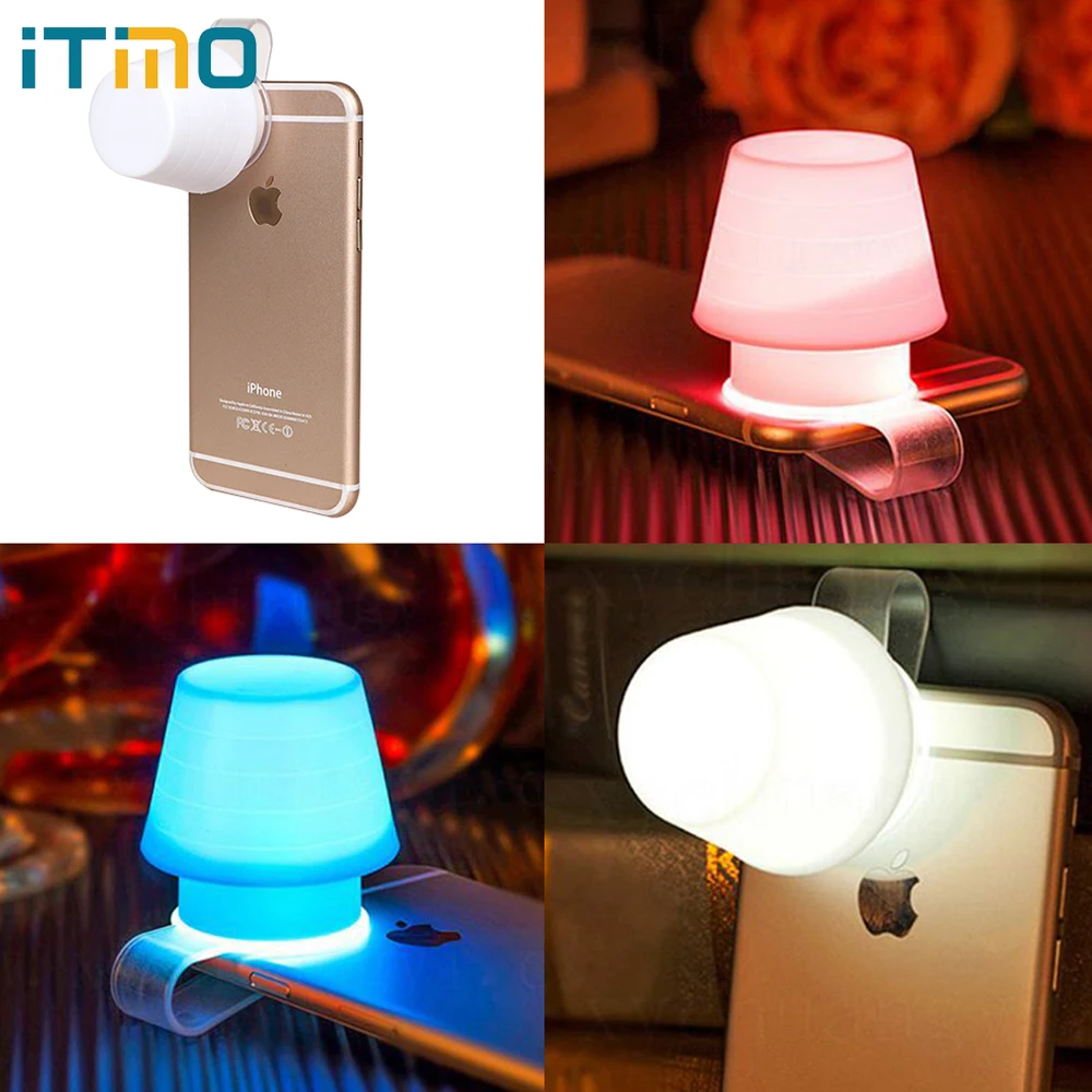 ITimo Night Light Mobile Phone Lamp 3 Colors Atmosphere Lamp Novelty