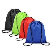 practical Portable Polyester cloth drawstring bag advertising rope backpack bag custom nylon Oxford cloth bag pockets 7Zz–za390