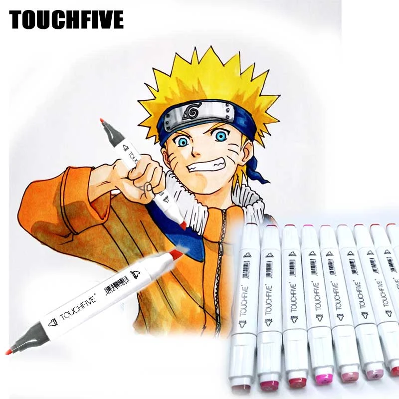 Touchfive 80 Color Anime Art Design Markers Set Double Head Sketch Marker  Pen For Drawing Manga Brush Pen Art Supplies - Art Markers - AliExpress