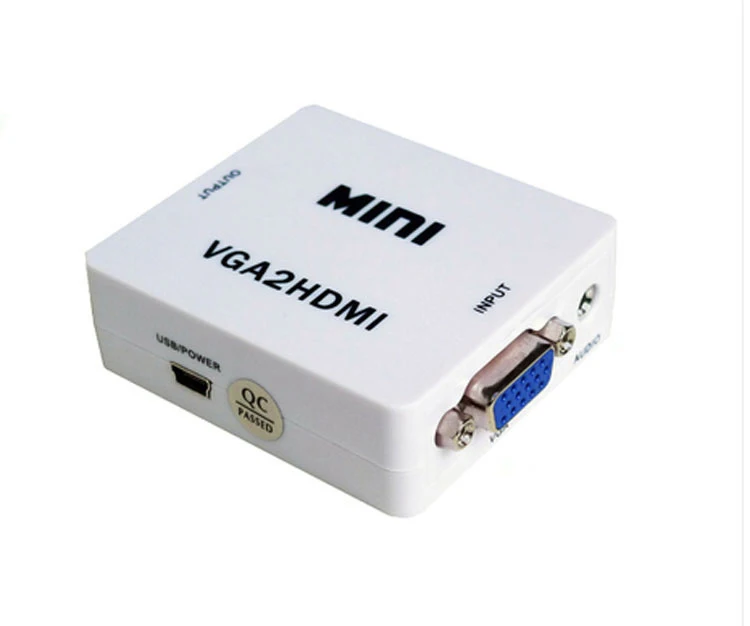 HD 1080 P мини VGA конвертер HDMI с аудио VGA2HDMI устройство для видеосъемки адаптер видео