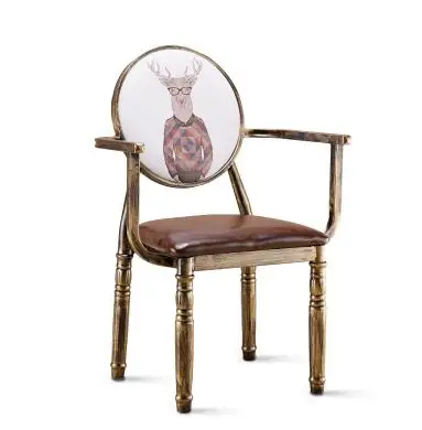 Iron chair restoring ancient ways makes old chair Europe type chair back chair. Iron chair restoring ancient ways makes old chair Europe type chair back chair.