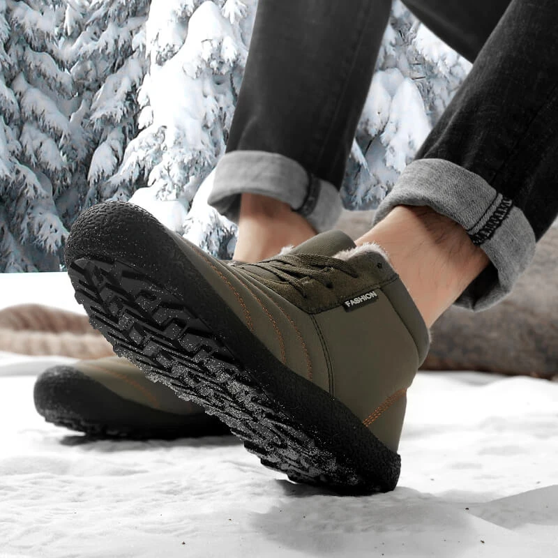 Новинка года; зимние ботинки; Мужская обувь для бега; Цвет зеленый, плюс бархат; сохраняющая тепло; спортивная обувь; мужские кроссовки для бега; большие размеры 48