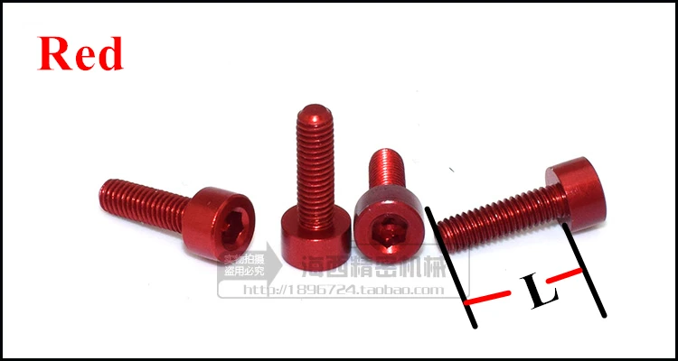 colorido liga de aluminio hex cap parafusos 03
