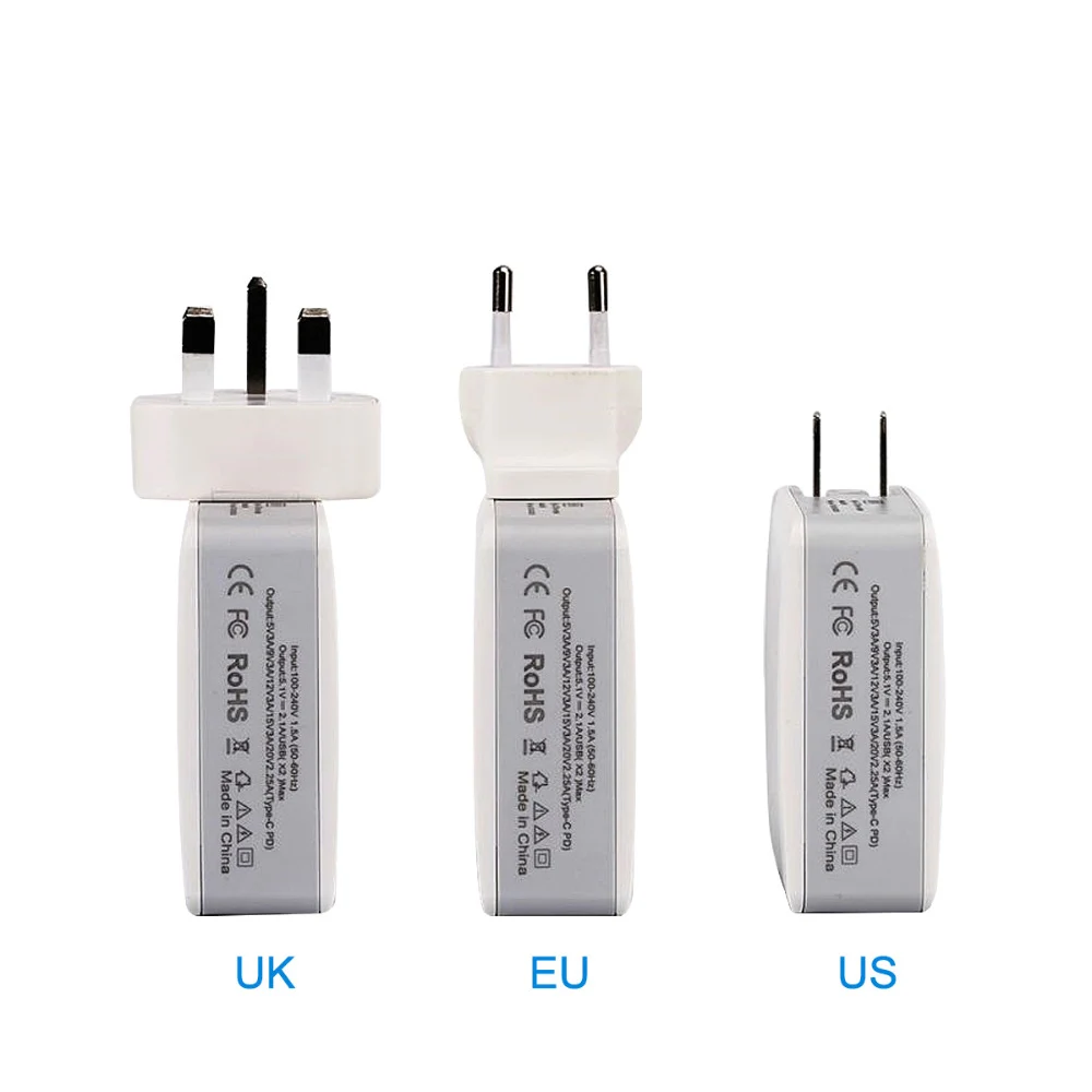 Сетевое зарядное устройство с USB Type C/PD + QC 3 0 68 Вт|usb wall fast charger|fast chargercharger for iphone |