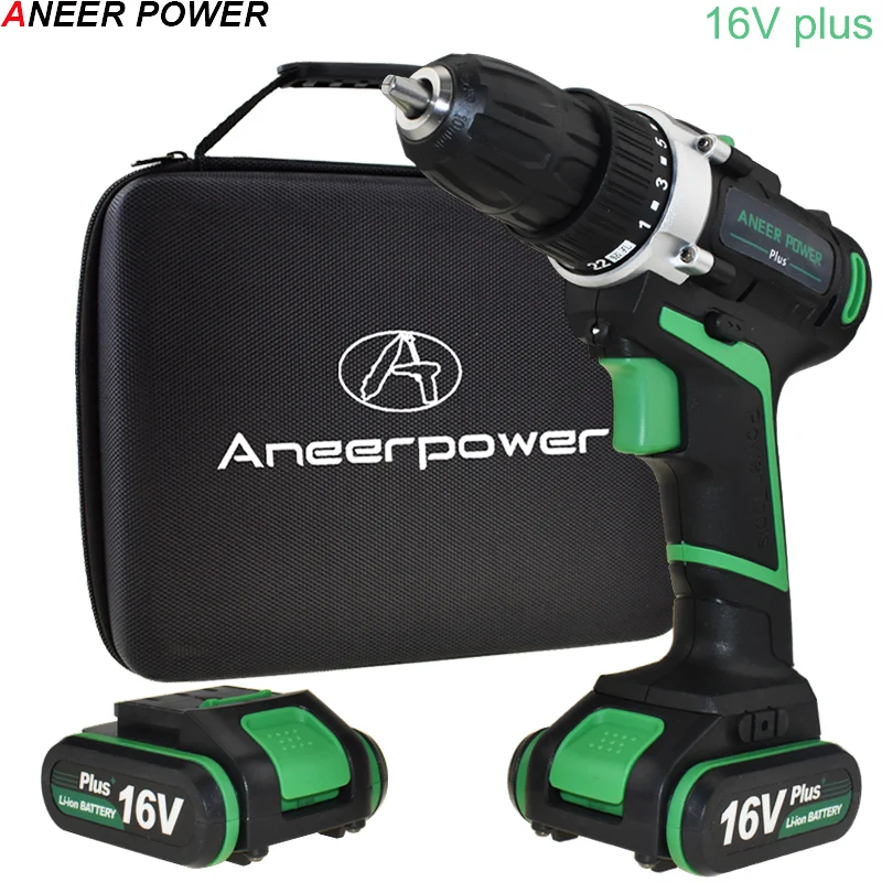 

16V Hand Electric Drill Cordless Battery Drill Electric Screwdriver Cordless Drill Battery Mini Drilling Eu Plug+Tool Woven Bag