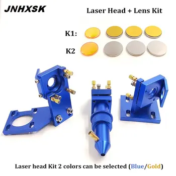 

Co2 Laser Kit Laser Head Set 1pc Mounting Holder Focusing Lens 3pcs Si / Mo Reflective Mirrors For Engraver Cutting Machine Part