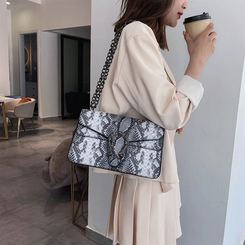 

Alligator Crossbody Bags For Women 2019 Luxury Handbags Women Bags Designer Fashion Brand PU Leather Shoulder Messenger Handbags