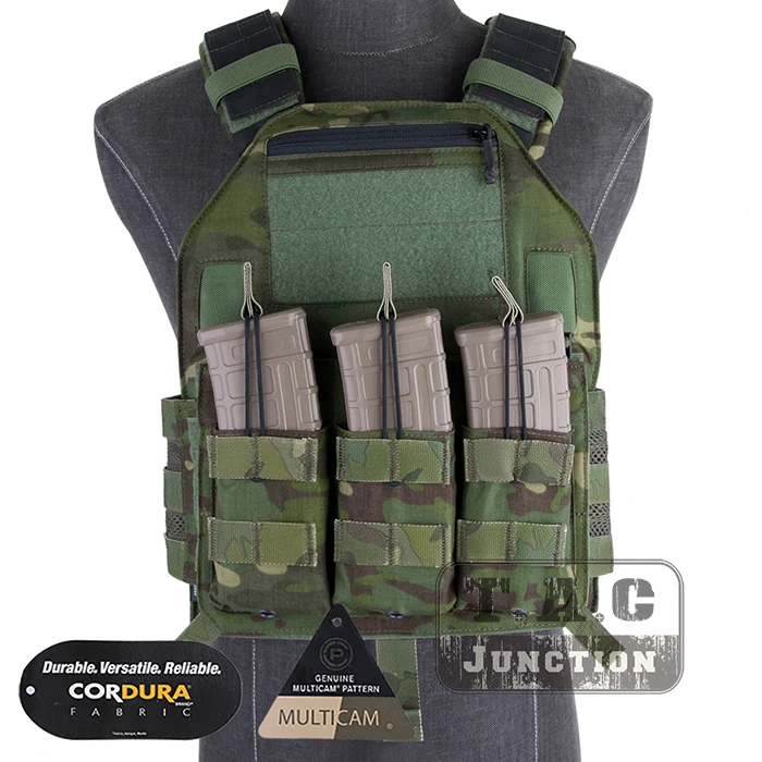 

Emerson Tactical LBX-4020 A2 Armatus II Slick Plate Carrier EmersonGear Adjustable Vest Lightweight Body Armor w/ M4 Mag Pouch