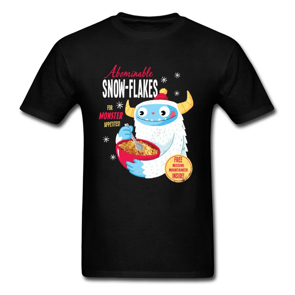 Abominable футболка со снежинками для монстров мужские футболки забавная мультяшная