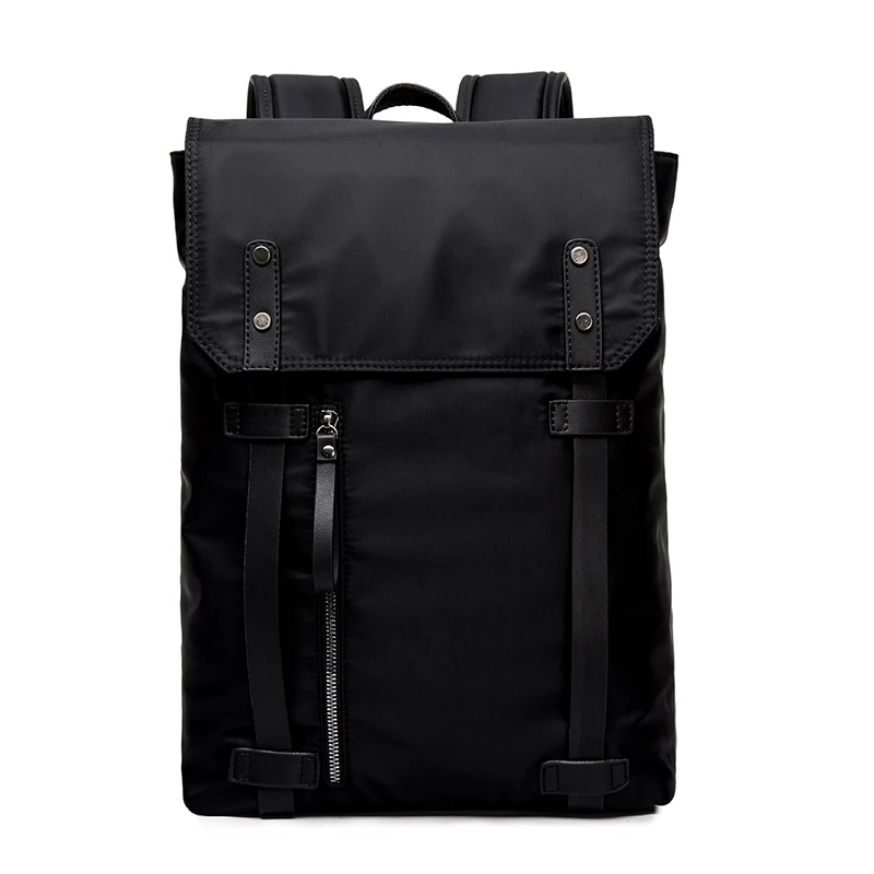 

Men's Backpack Solid Male School Bags Cover Man Backpack Japan Style School Bag Large Capacity Travel Backpacks Silt Pocket Bags