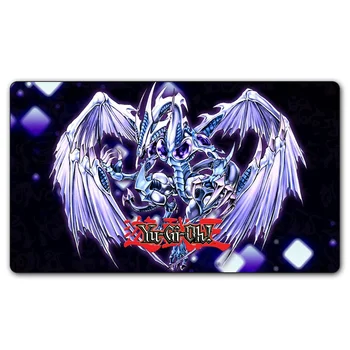 

(YGO 27 Playmat) 35X60CM YU-GI-OH The White Dragon Play Mat Board Games YGO Card Games Table Pad with Free Gift Bag