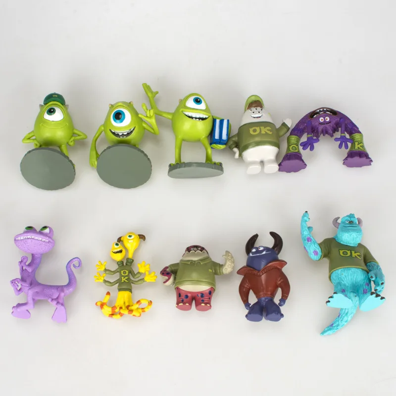 12 шт./набор Disney Pixar Monsters Universal inc. Sullivan Mike Wazowski Randall Boggs модель игрушки для детей