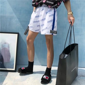 

Casual Reflective Shorts Women High Waist Loosely Harajuku Korean Fashion White Shorts Feminino Street Style Sweatpants 50H0249