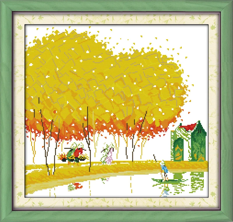 

Start for good harvest 11CT Pattern printed on canvas DMC 14CT Cross Stitch kits needlework embroidery Sets Crafts Home Decor