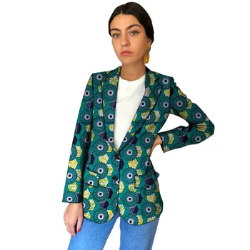 

African clothing women's blazers Dashiki print fashion suit jackets custom made for wedding female blazer coat plus size