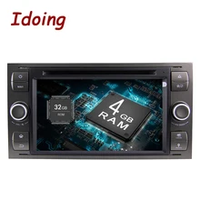 Idoing Android9.0/4G ram/32G rom/8 Core/2Din для Ford Focus2 Mondeo MAX руль автомобиля DVD Мультимедиа Видео плеер быстрая загрузка