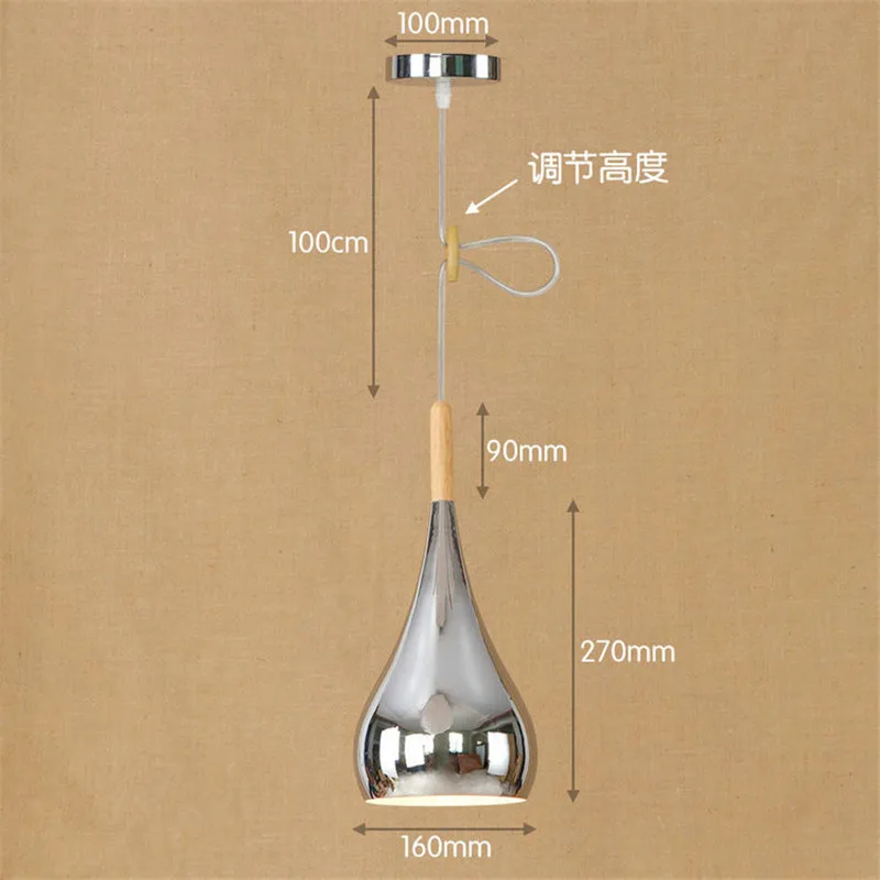 Скандинавская пост-Современная хромированная подвесная люстра из розового золота, столовая, спальня, гостиная, железная простая кофейня, лампы
