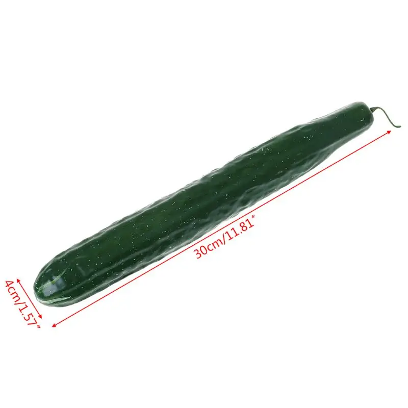 Lifelike Artificial Cucumber Simulation Fake Vegetable Photo Props Home Kitchen Decoration Kids Teaching Toy-Y142