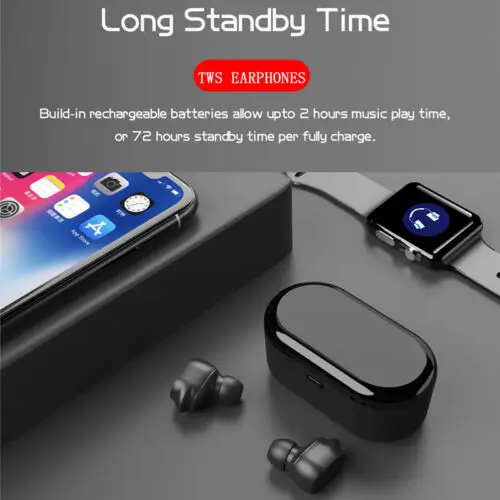 2019 Bluetooth 5 0 Headset TWS Twins Wireless Mini Stereo Earphones Dual Earbuds Sport Gaming Earphone Waterproof Hand free