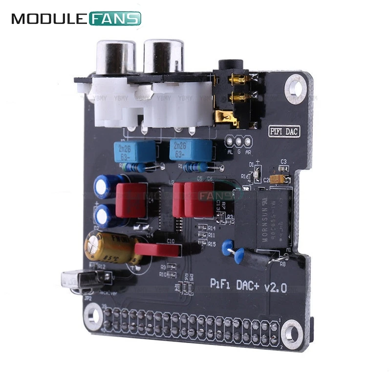 Модуль звуковой карты DAC + HIFI интерфейс I2S для Raspberry pi 3 2 B плата|sound module|interface moduleaudio