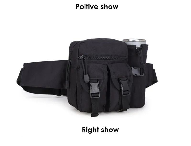 Спортивная поясная сумка унисекс, съемный держатель для бутылки с водой, поясная сумка, тактическая сумка для путешествий на открытом воздухе, военная техника