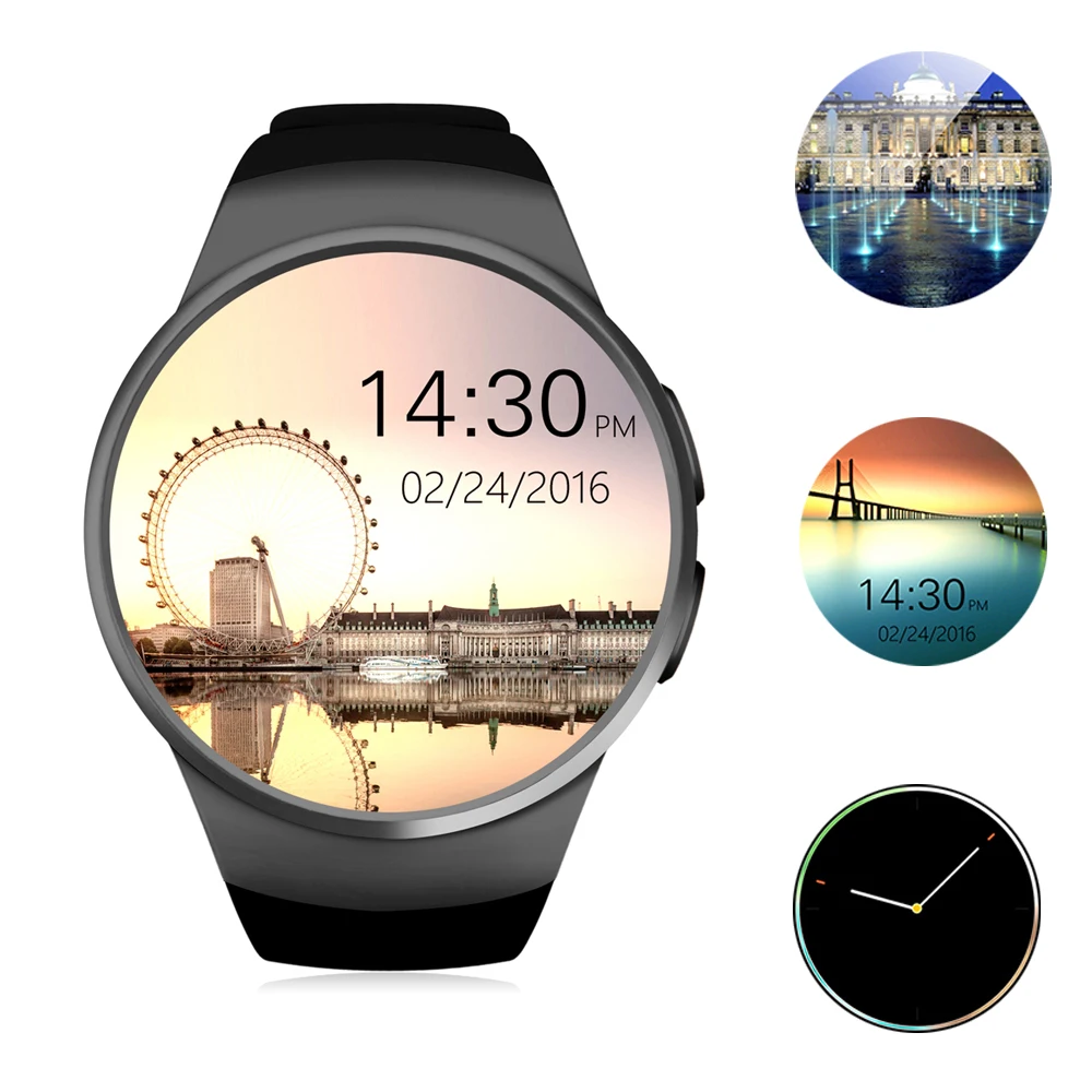 

New KingWear KW18 Bluetooth Smart Watch Phone Full Screen Support SIM TF Card Smartwatch Heart Rate for apple IOS huawei Android