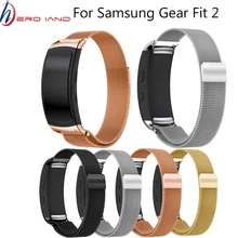 Stainless Steel Milanese Watch Strap Wrist band for Samsung Galaxy Gear fit 2 SM-R360 Magnetic Loop Bracelet for Samsung fit2