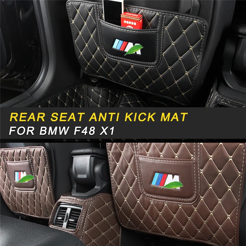 

For BMW F48 X1 2016 2017 2018 Auto Car-styling copilot storage box Anti kick mat cover Interior Accessories