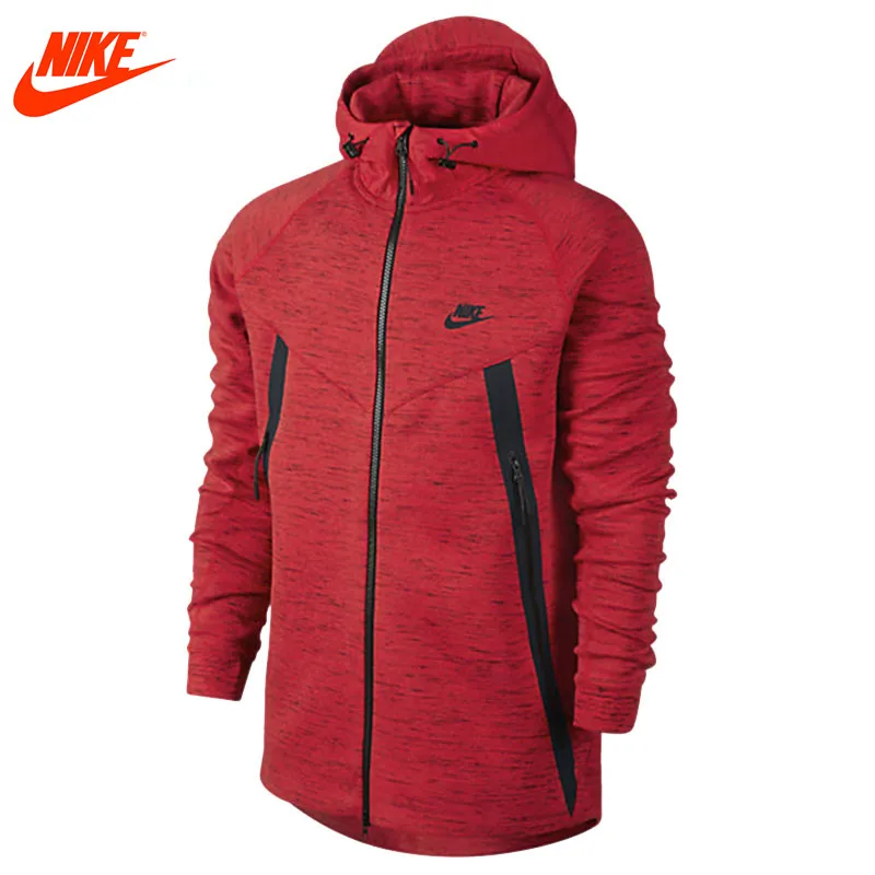 Nike spring men's sport Hoodie Jacket outdoor coat red and blue 642959
