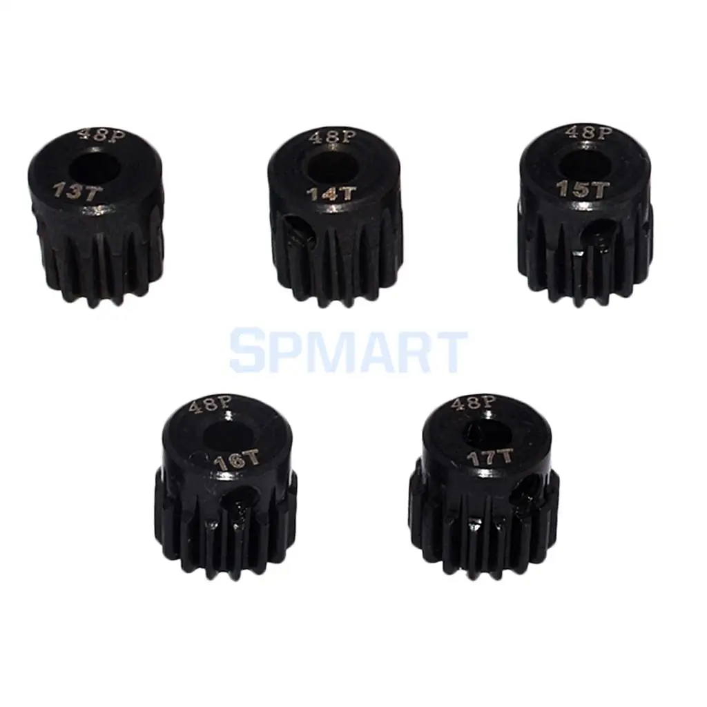 48DP 13T-17T Pinion 3.175mm Motor Gear Set for 1/10 RC Car DIY Accessories
